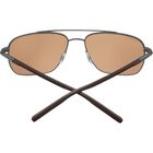 TELLARO, Shiny Gunmetal with Dark Brown Inside Temple Tips-Mineral Polarized Drivers Cat 2 to 3, hi-res image number null